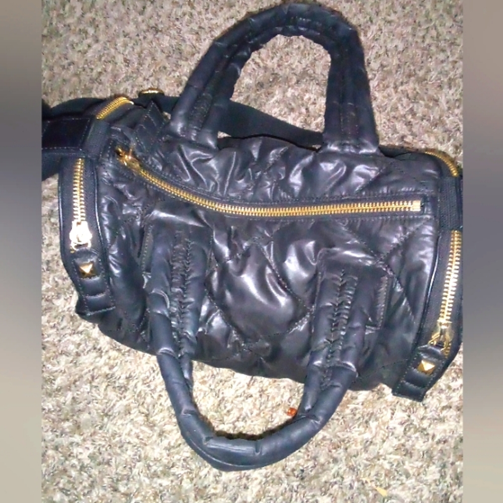 Juicy Couture Black Nylon Satchel Handbag